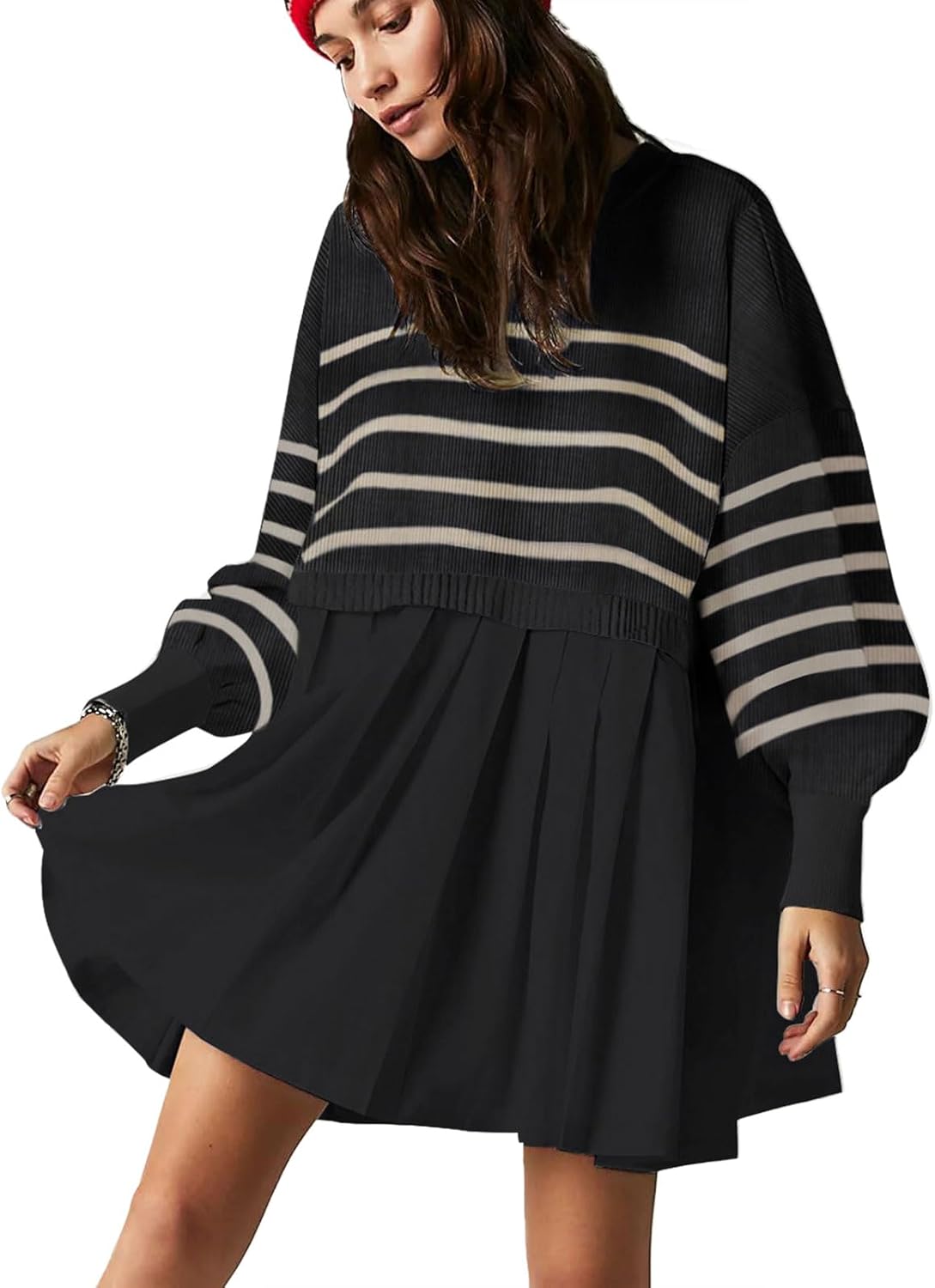 Womens Oversized Sweater Dress for Trendy Spring and Fall Wear
