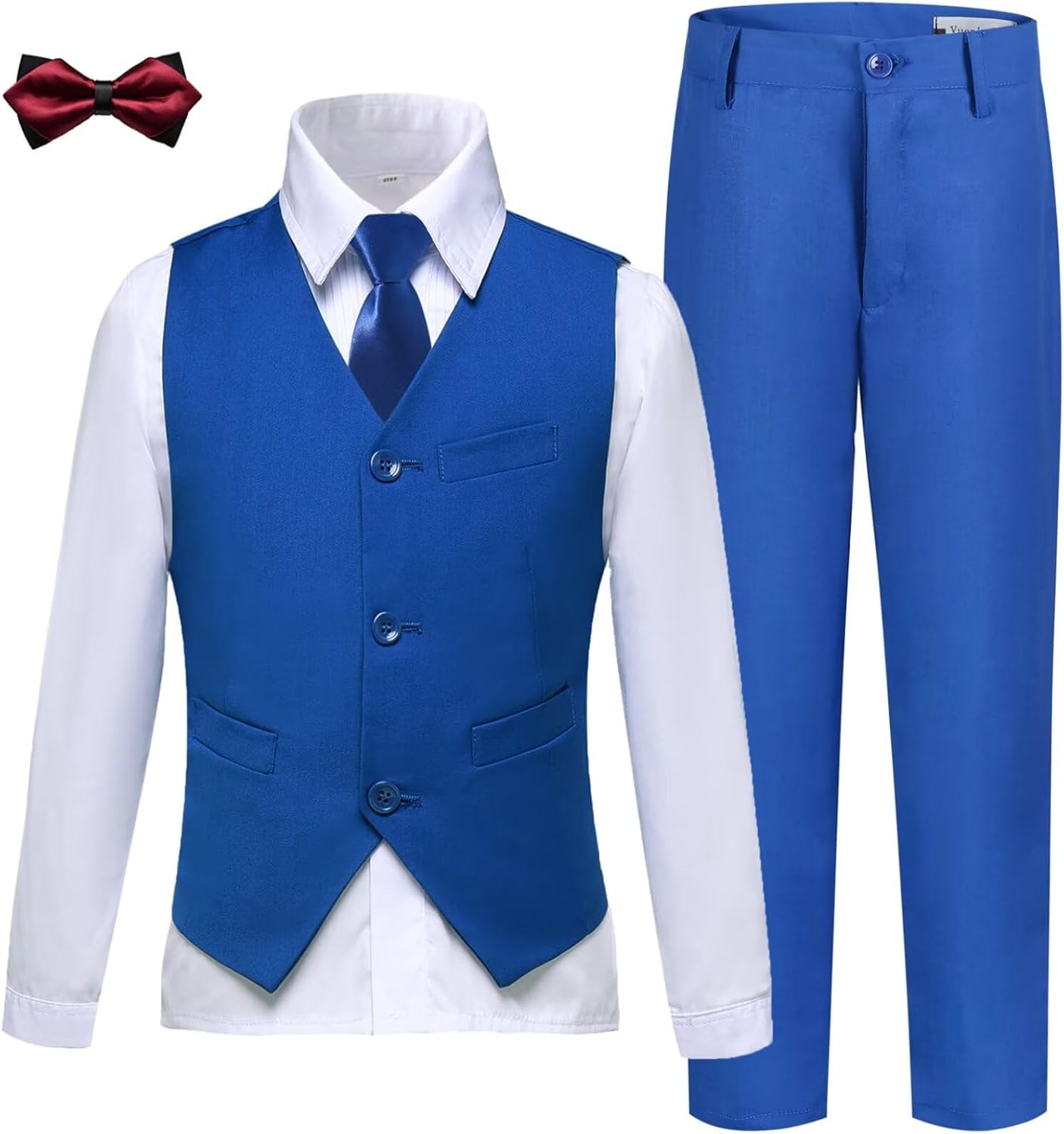 Boys Suits Slim Fit Toddler Tuxedo Set for Weddings and Events