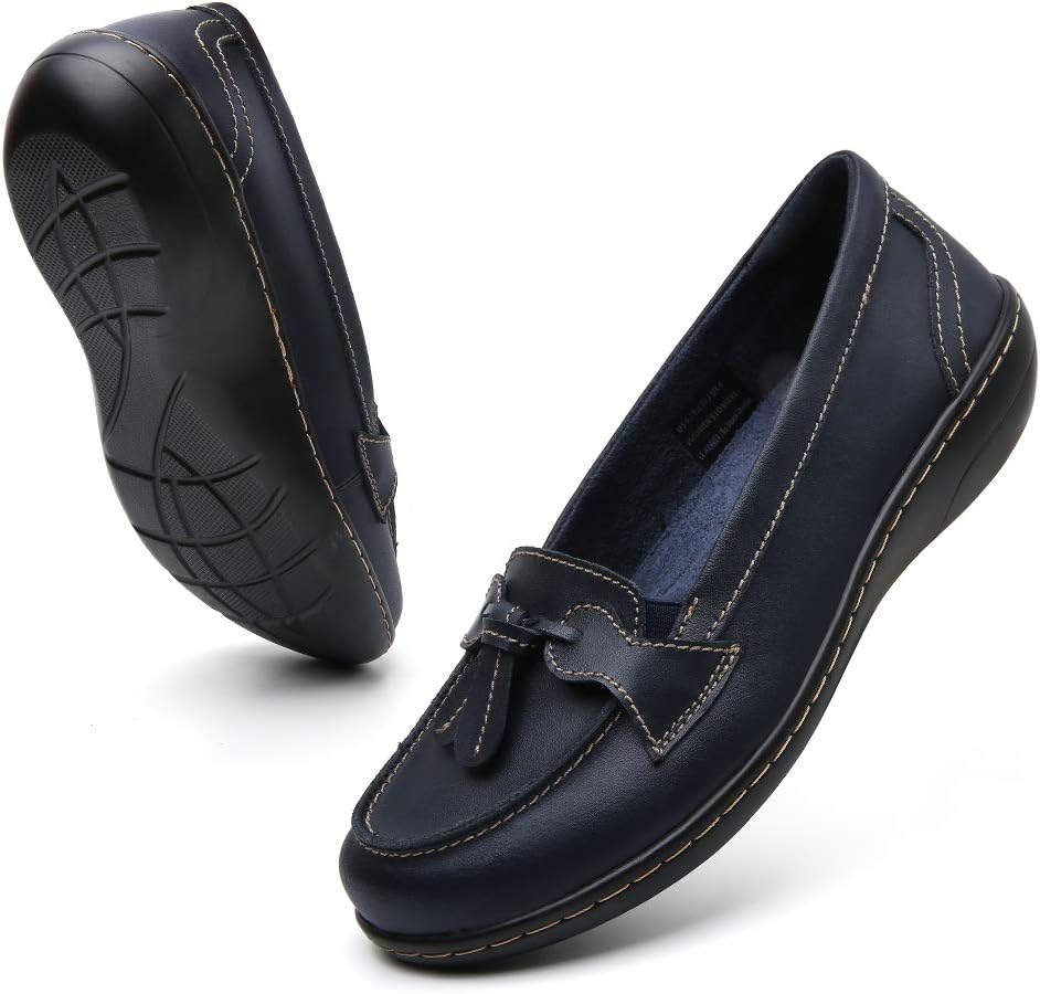 Comfortable Slip On Loafers for Women with Tassel Design