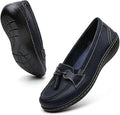 Women Leather Loafers Slip On Penny Tassel Flats - Comfortable