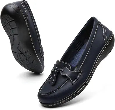 Maichal Loafers for Women Slip On Comfort Leather Dress Shoes