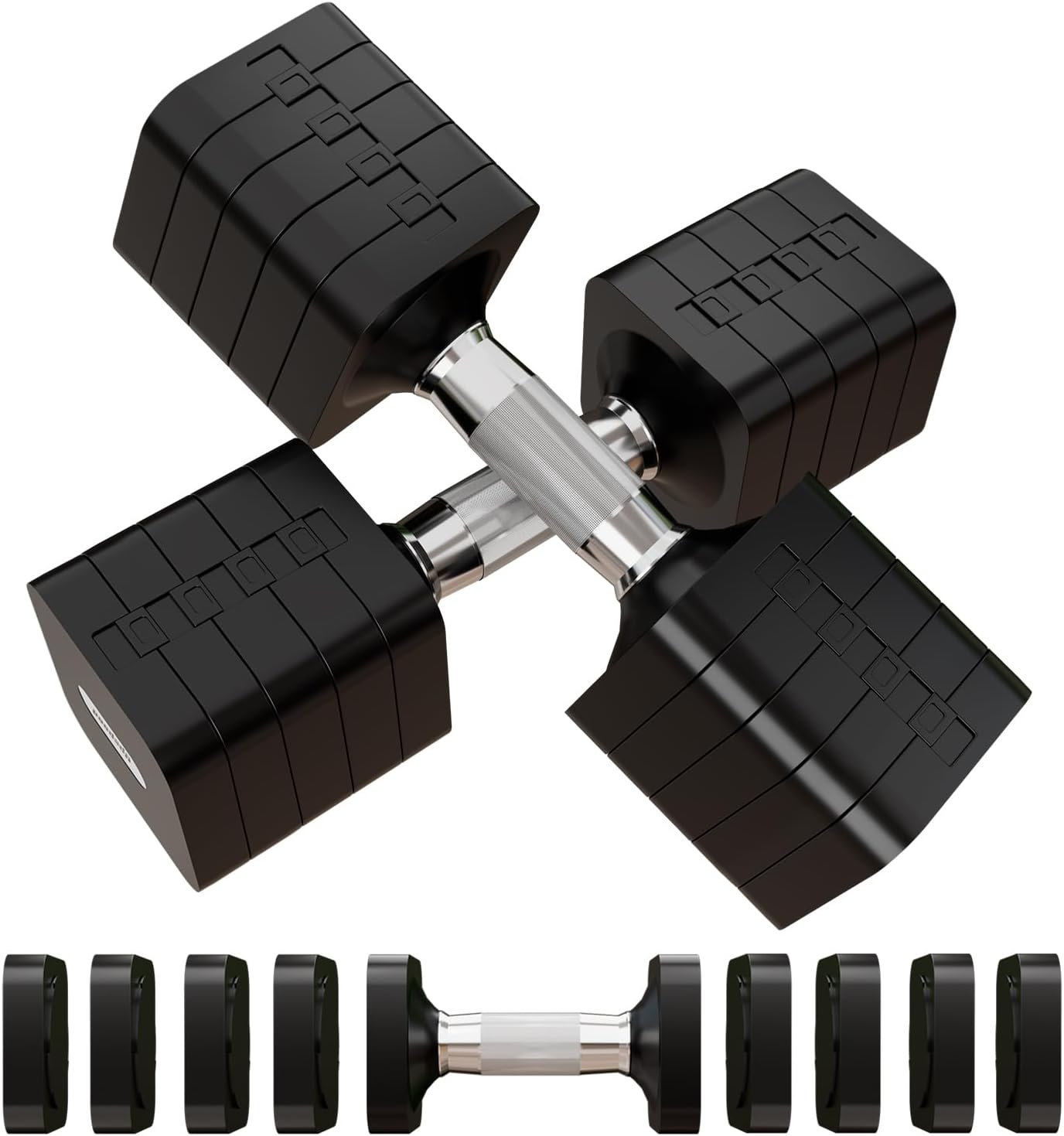 Adjustable Dumbbell Set for Home Gym - 15LB to 50LB Weights
