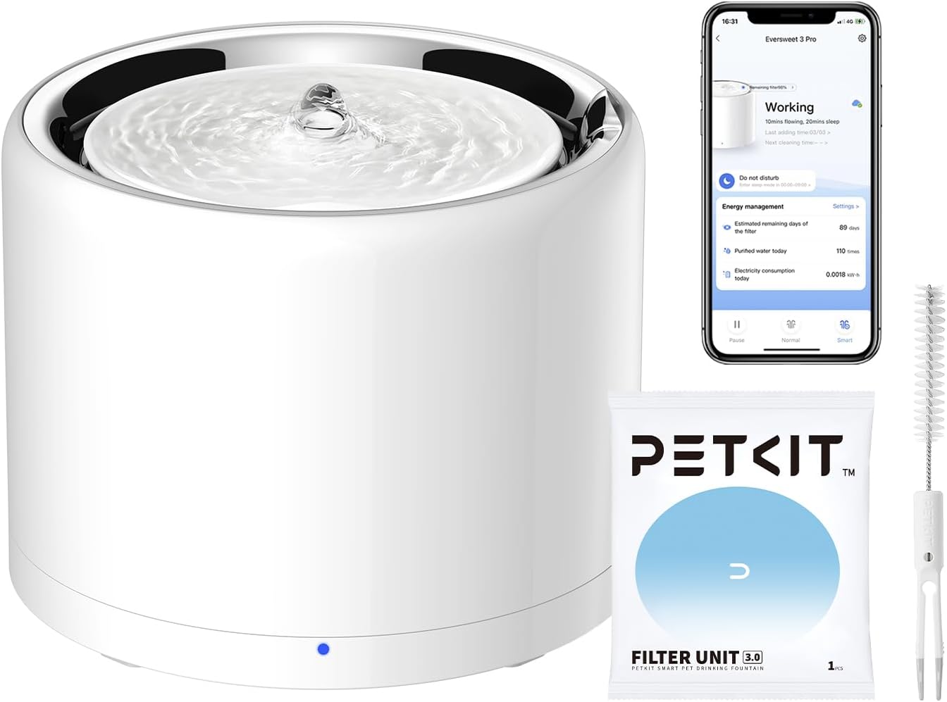 PETKIT Eversweet 3 Pro Cat Water Fountain for Healthy Hydration