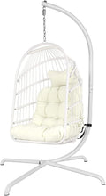 Chihee Egg Chair with Ultra Strong Stand and Cushion - Foldable Rattan