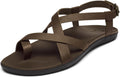 OLUKAI Upena Womens Beach Sandals - Leather Flip-Flop Comfort