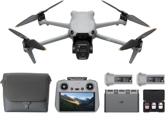 DJI Air 3S Fly More Combo Drone with 4K Camera and 3 Batteries