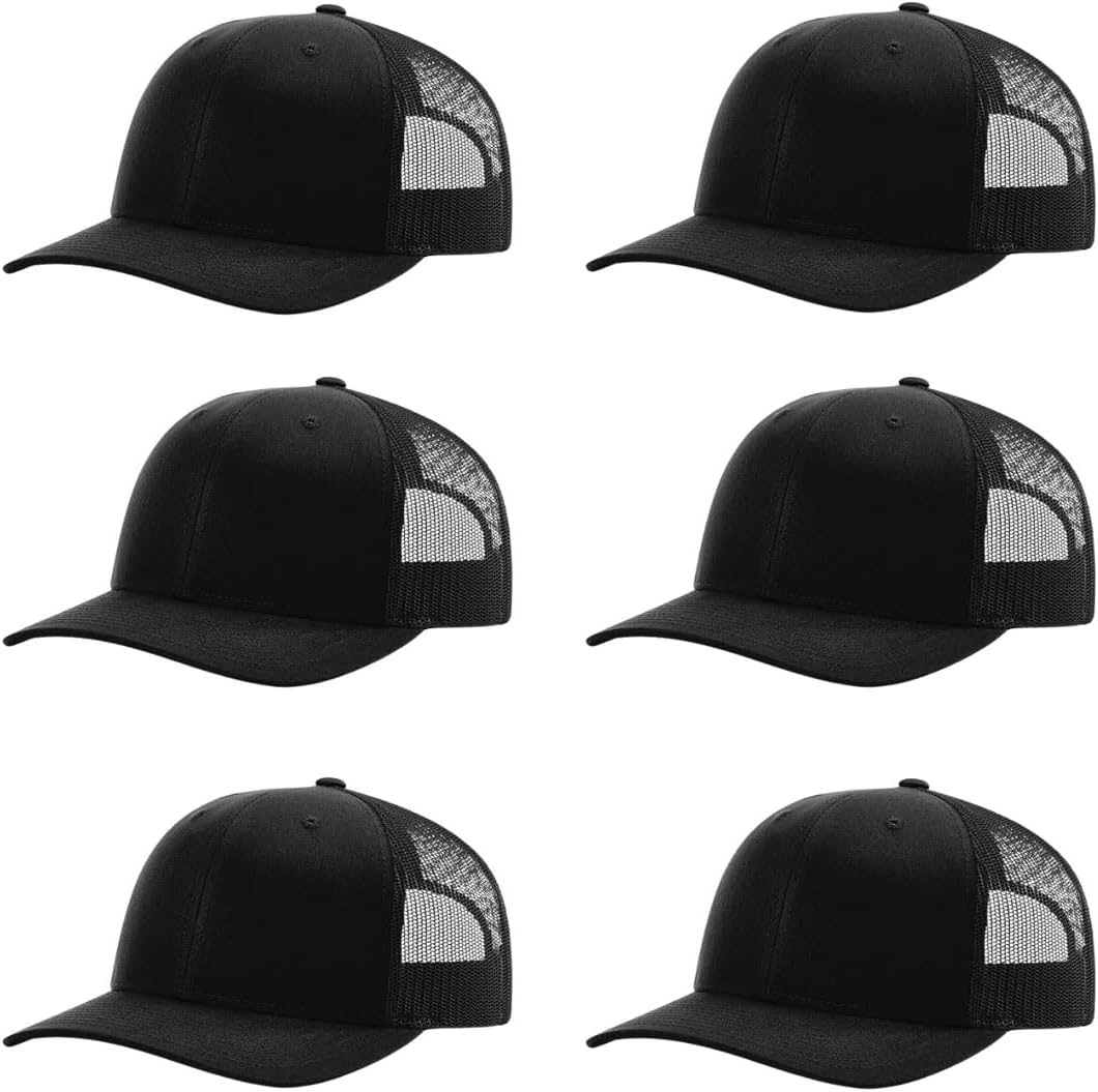 Richardson 112 Classic Six-Panel Adjustable Snapback Trucker Cap