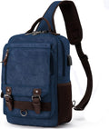 Leaper Retro Crossbody Sling Messenger Bag for Men Women - Versatile