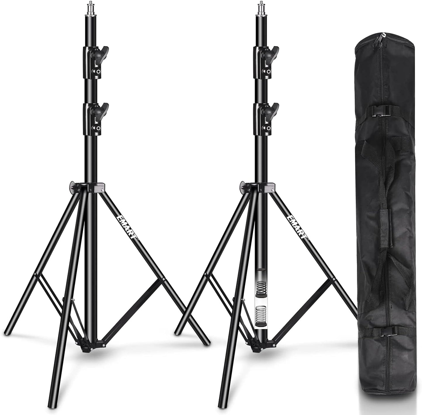 Heavy Duty Light Stand for Photography by EMART - 8.5ft Tall