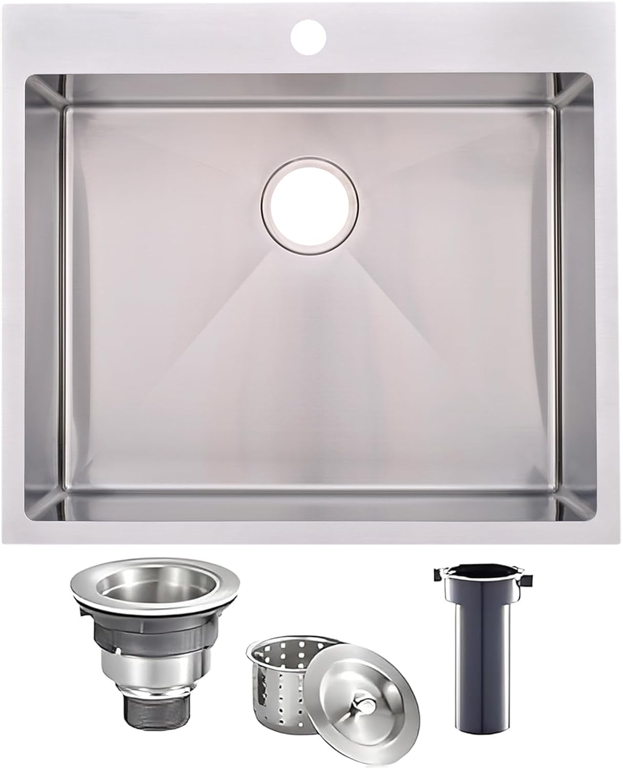 VAPSINT 25x22 Inch Drop In Kitchen Sink for RV and Laundry