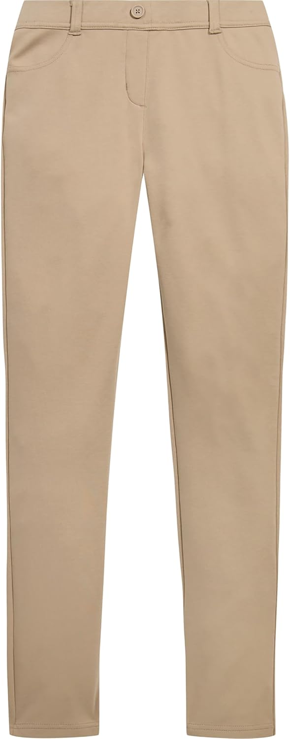 Nautica Girls' School Uniform Stretch Interlock Jegging Review