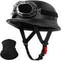German Style Motorcycle Helmet Retro Half Shell - Lightweight