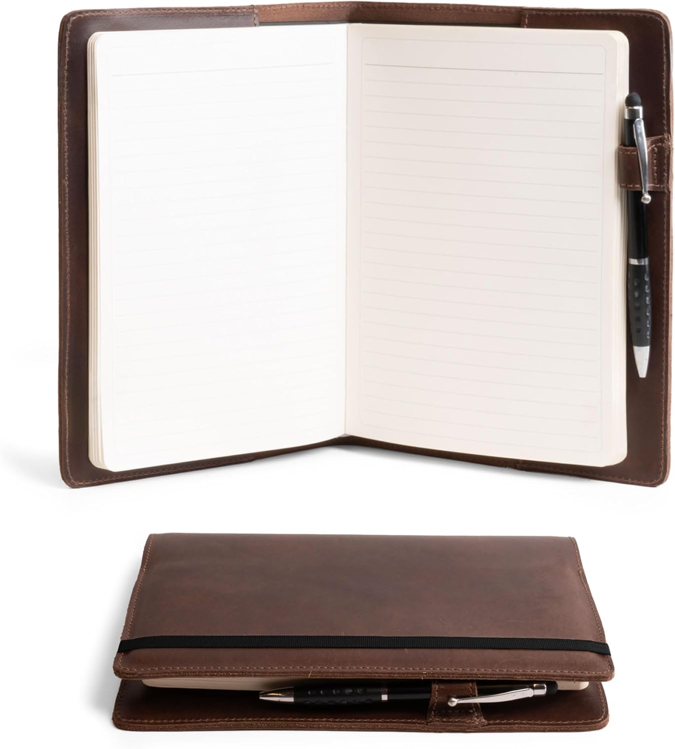 Stylish Protective Case for Leuchtturm A5 Notebook in Leather