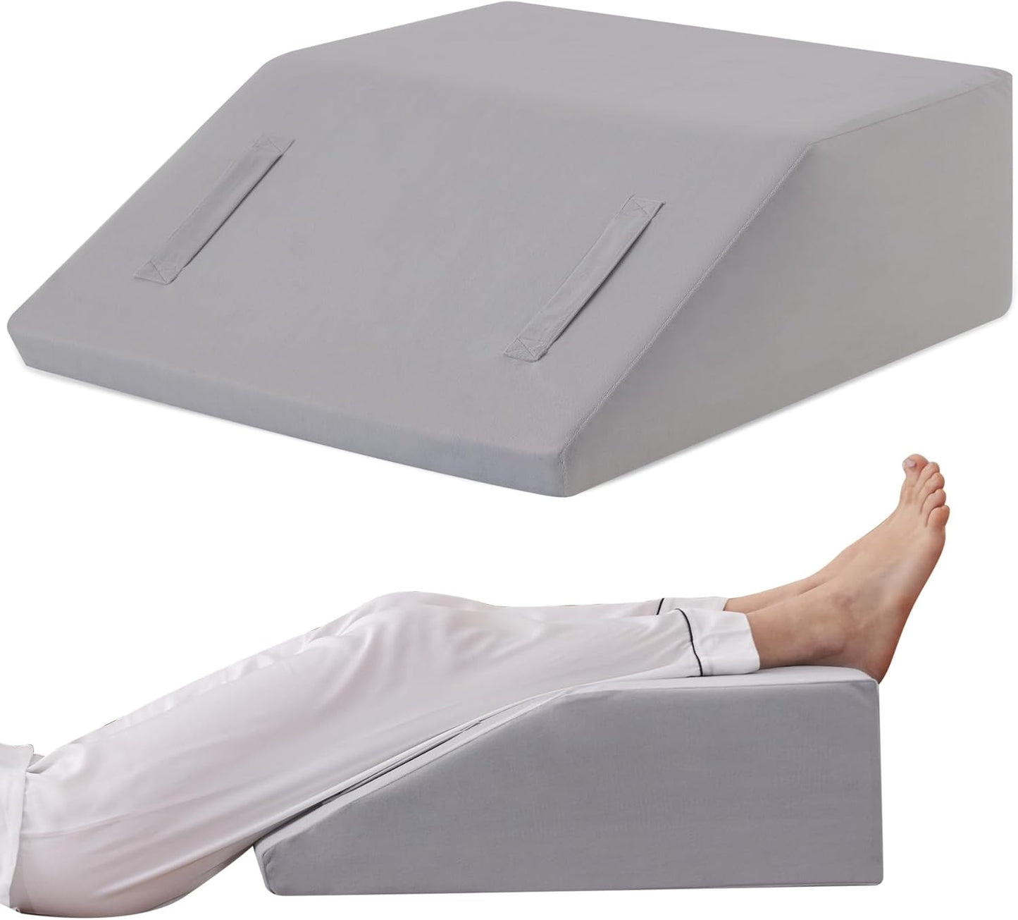 Leg Elevation Pillow for After Surgery, 8in Foam Wedge Comfort