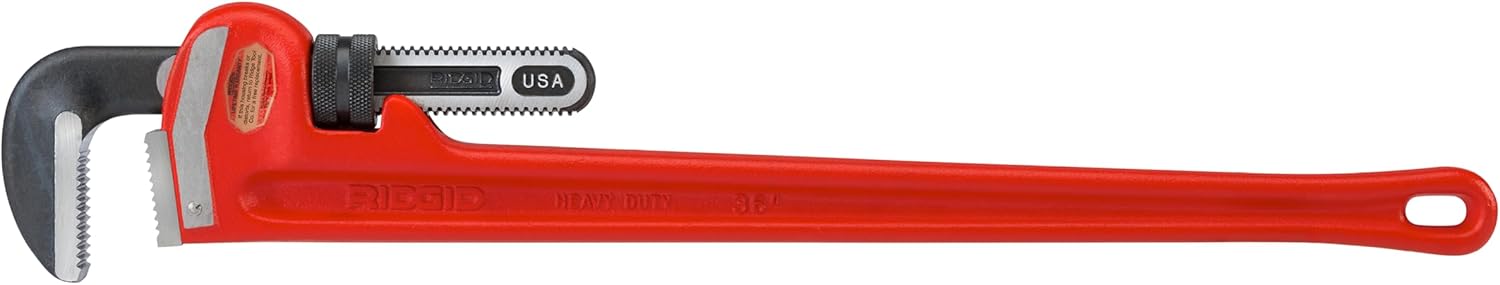 Ridgid 31035 Heavy-Duty Straight Pipe Wrench for Plumbing Needs