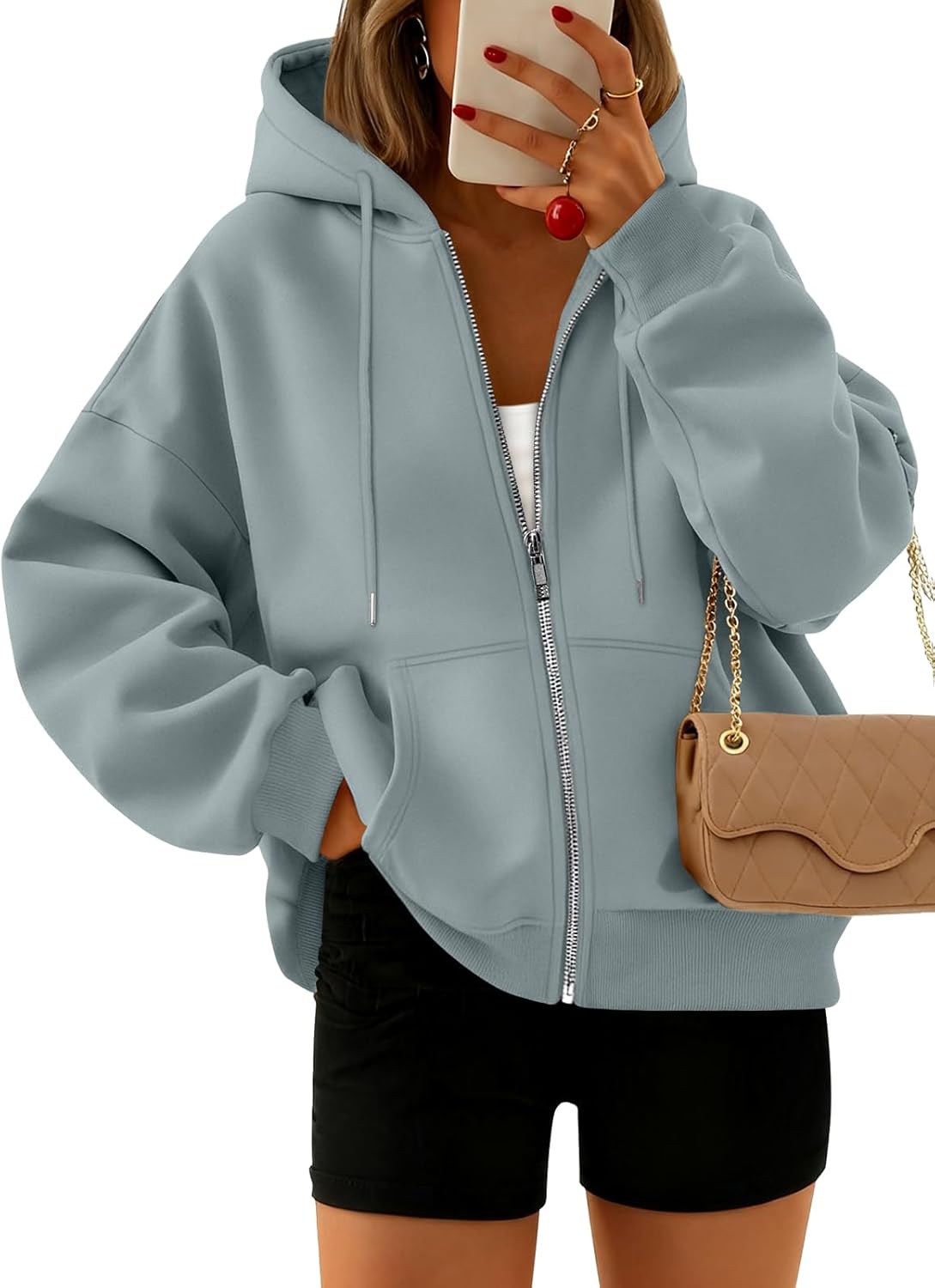 Trendy Queen Zip Up Hoodies for Women - Cozy Fall Fashion
