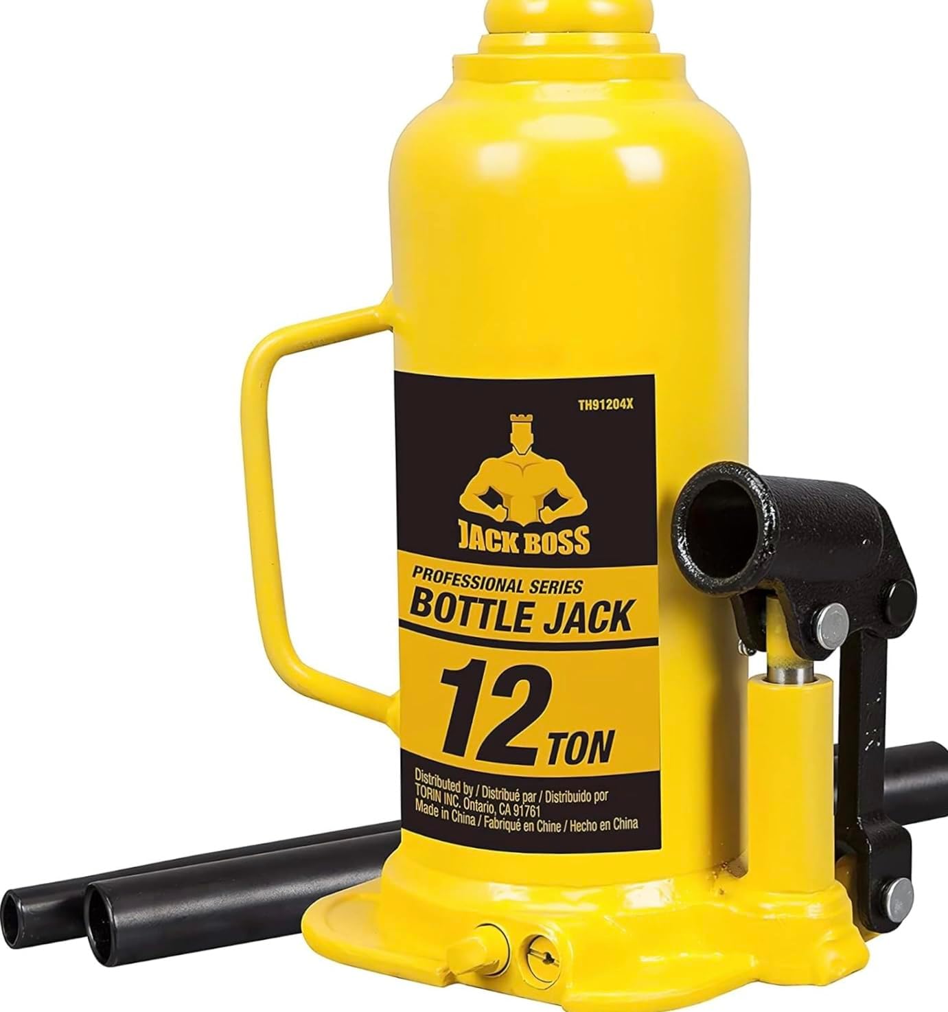 Torin 12 Ton Multi-Directional Welded Bottle Jack for Cars