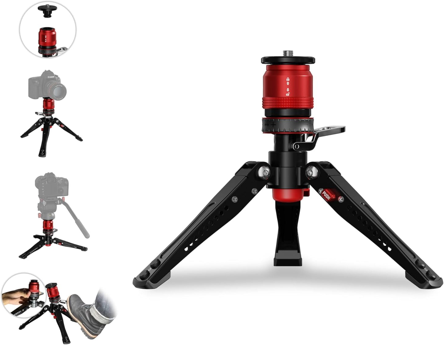 IFOOTAGE Cobra 3 Monopod Base-P Mini Tripod for Smooth Shots
