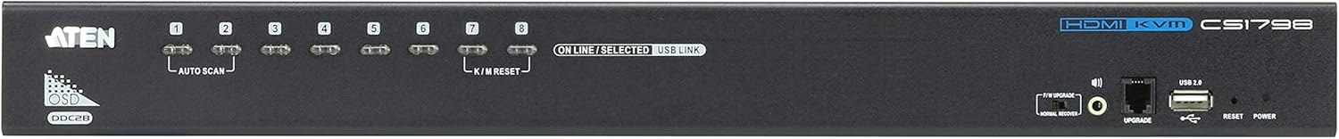Aten 8-Port USB HDMI KVM Switch for Multi-Display Setup