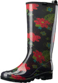 Women's Rain Boots Knee High Fashion Waterproof Printed Rainboots