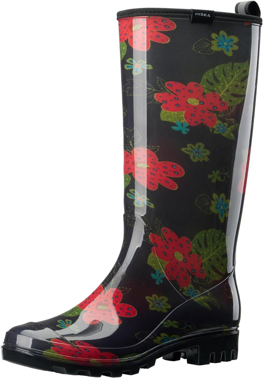 HISEA Women's Rain Boots: Stylish Waterproof Garden Shoes