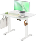Claiks Glass Standing Desk 35x20 in - Electric Adjustable Sit Stand
