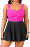 Aqua Eve Women's Plus Size Swimwear with Tankini Top Design