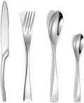 24-Piece Silverware Set for 6 - Heavy Duty 18/10 Stainless Flatware