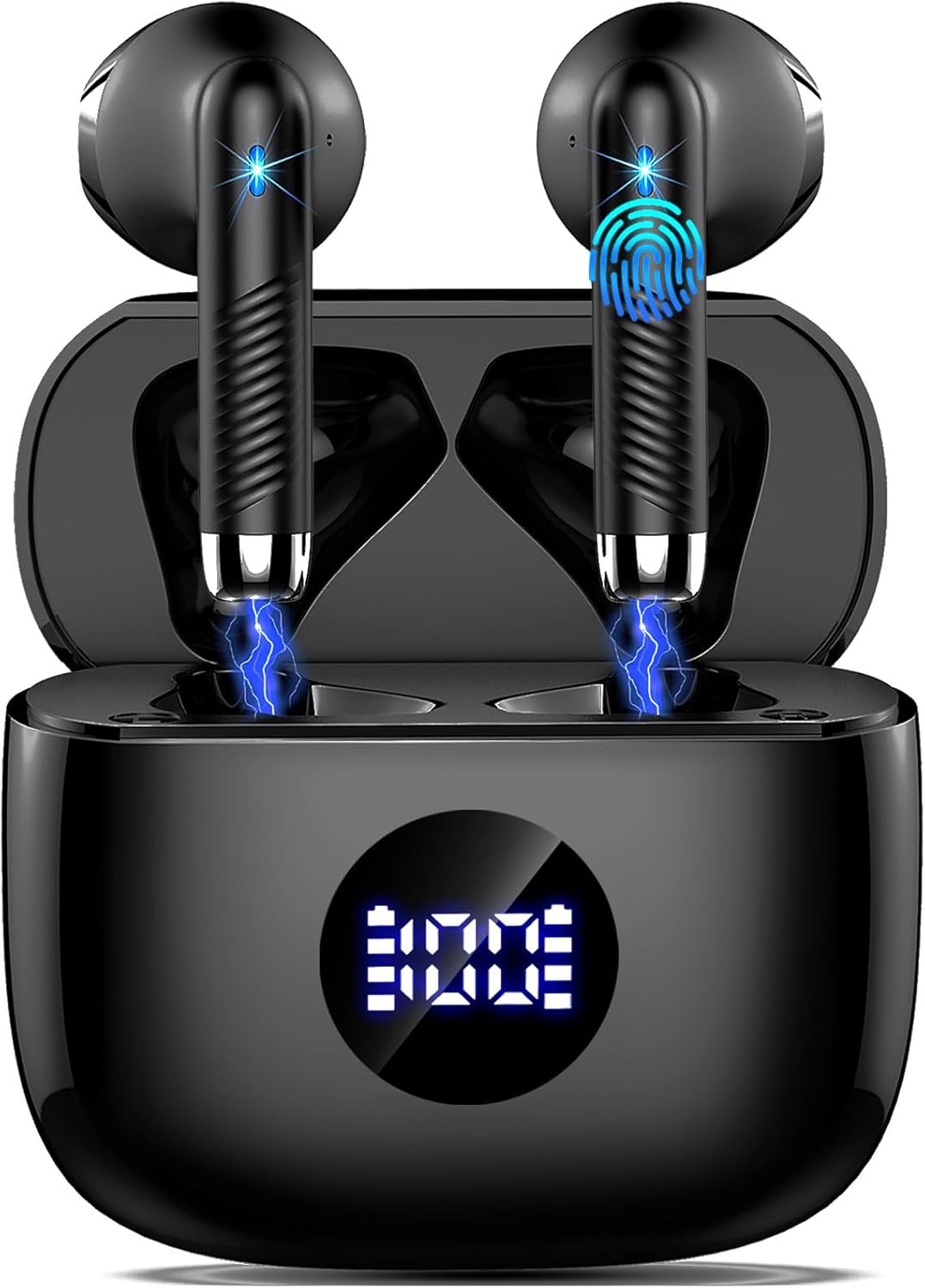 Jxrev Wireless Earbuds with HiFi Stereo and Noise Cancelling Mics