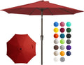 10FT Outdoor Patio Umbrella with Crank and Tilt - Durable UV Shade