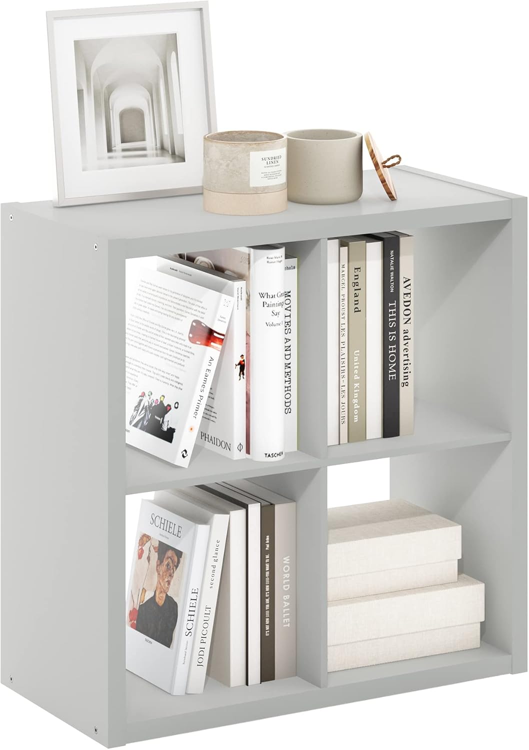 Furinno Cubicle Open Back Decorative Cube Storage Organizer