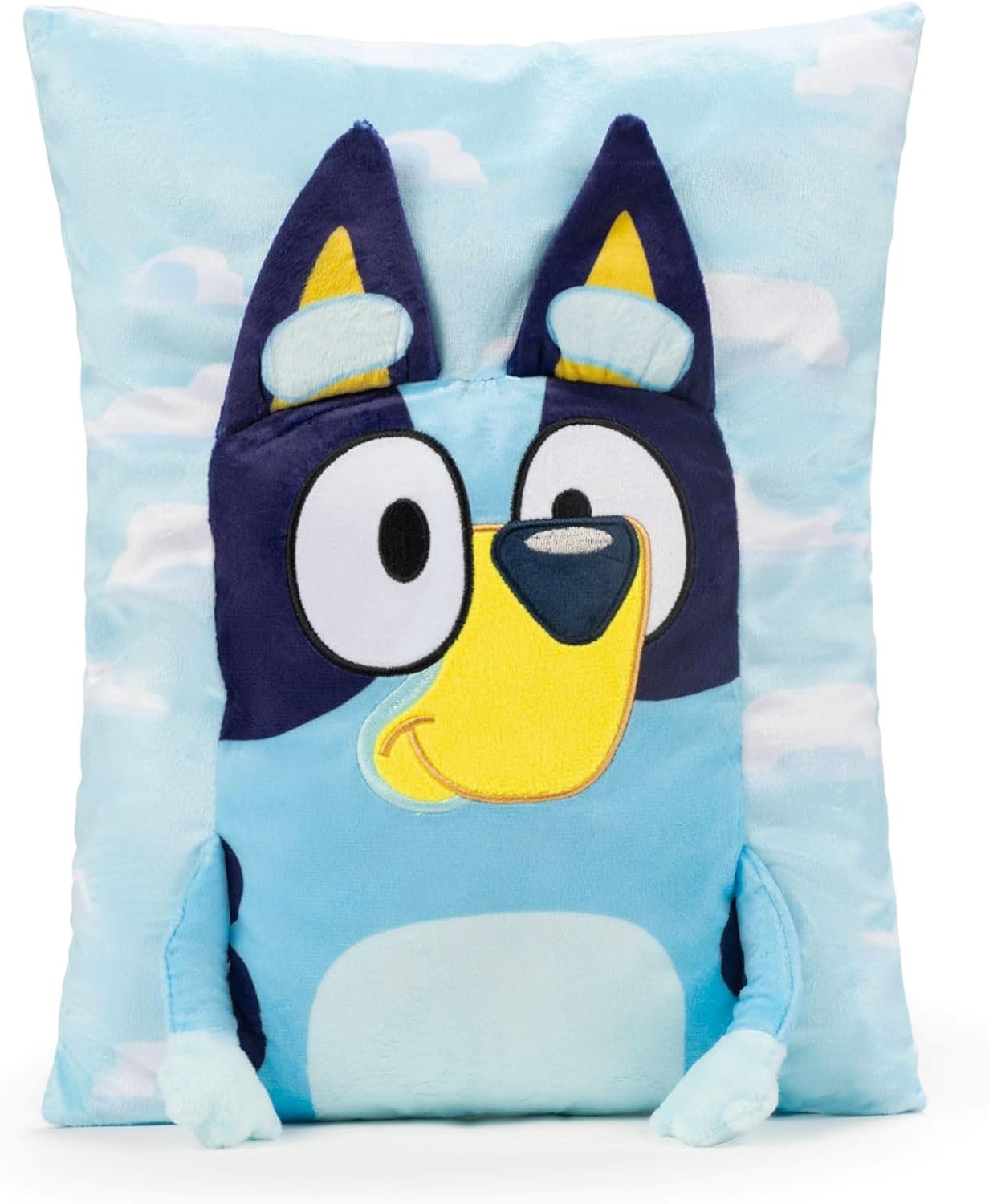 Blue Super Soft 3D Snuggle Pillow - 15 Inches
