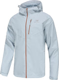 Mens Lightweight Hooded Waterproof Rain Jacket Breathable Shell NORDIC