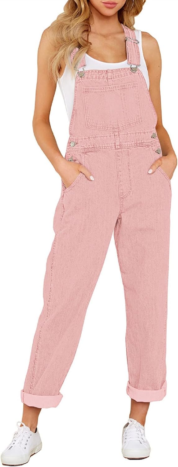 GRAPENT Overalls for Women: Stylish Loose Fit Denim Jumpsuit
