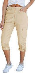 Cargo Capri Pants for Women High Waisted Relaxed Fit - Capri Cargo