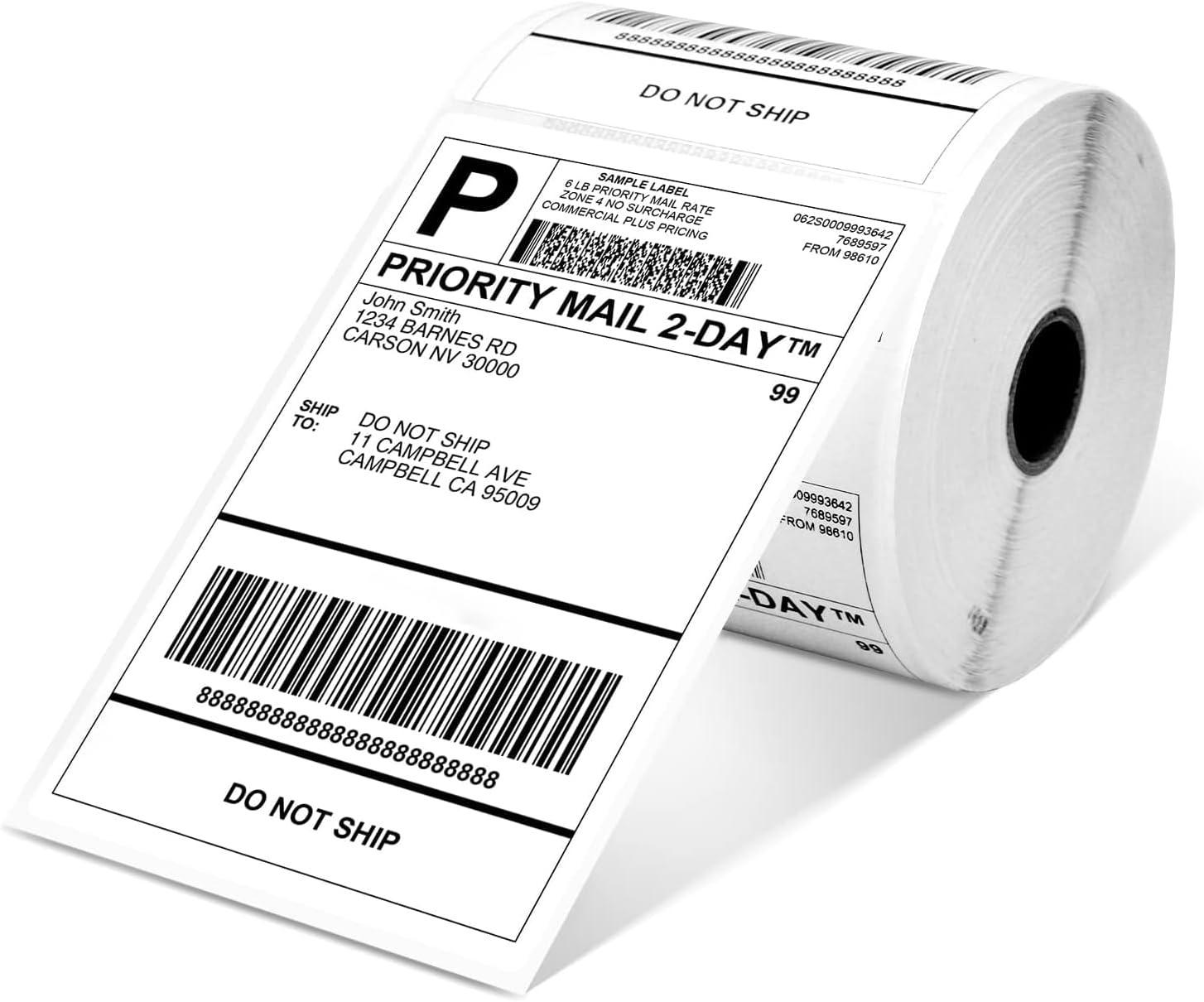 500 Pack 4x6 Thermal Shipping Labels - Compatible with Multiple Printers