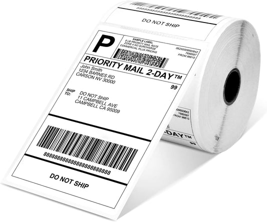 500 Pack 4x6 Thermal Shipping Labels - Compatible with Multiple Printers