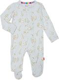 Magnetic Me Boys Modal Magnetic Baby Footie Pajamas - Silky Soft