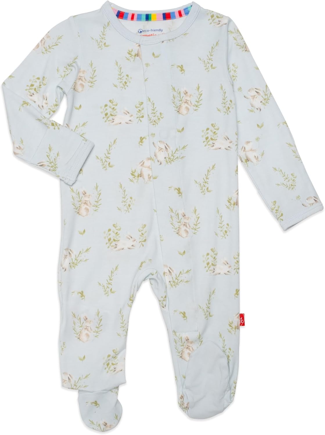 Magnetic Me Boys Modal Baby Footie Pajamas for Easy Dressing