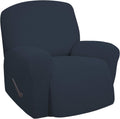 Oversized Recliner Stretch Sofa Slipcover - Soft Dark Blue