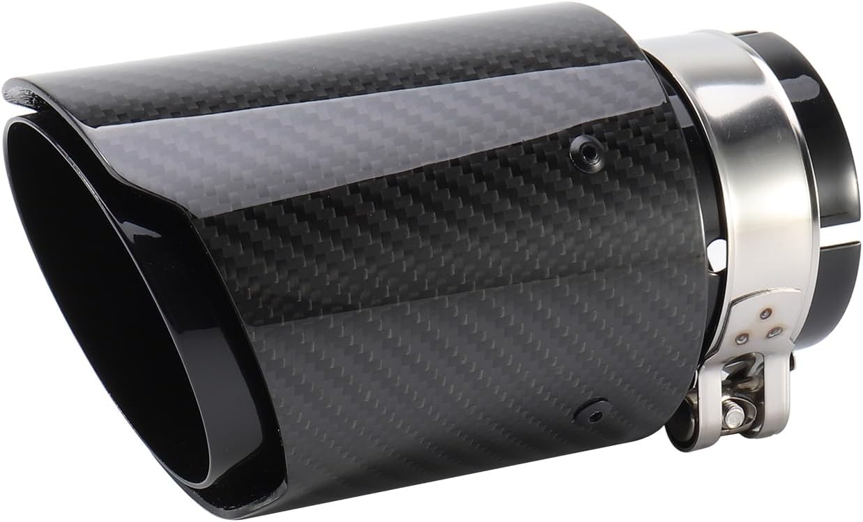 Carbon Fiber Exhaust Tip 2.5 Inlet 3.5 Outlet for Most Vehicles