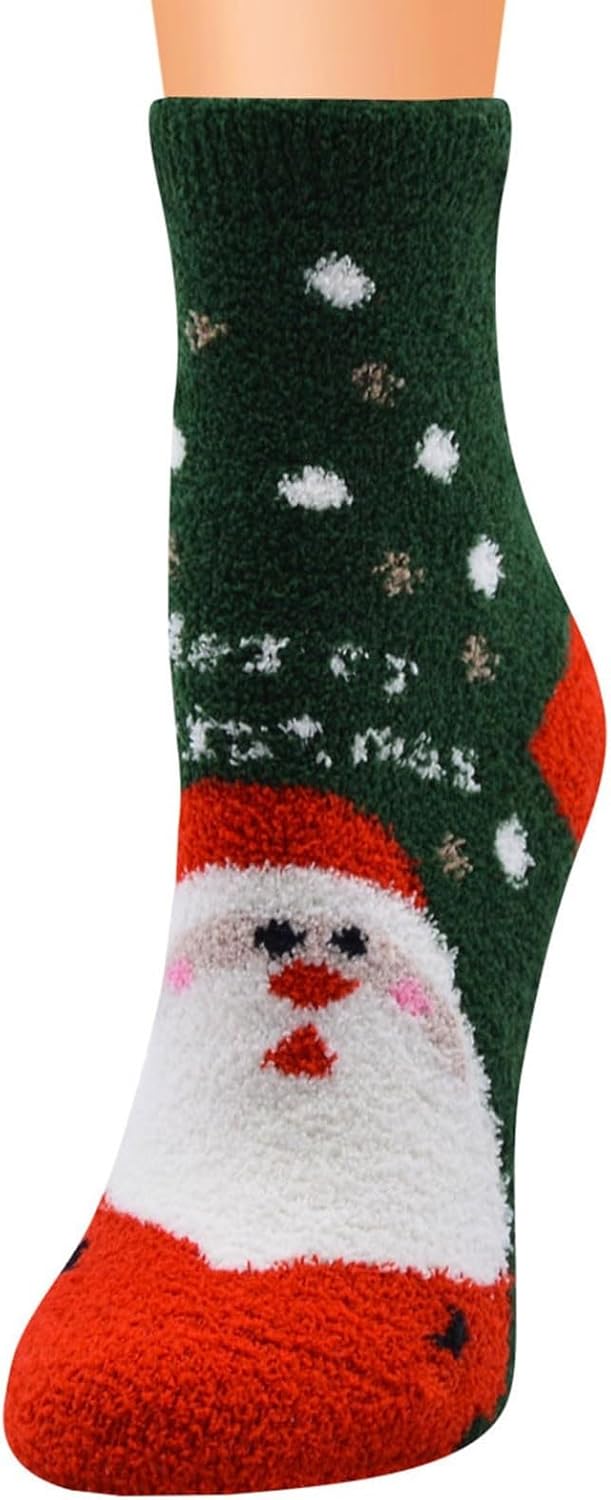 Cozy Christmas Sherpa Slipper Socks - Perfect Gift!