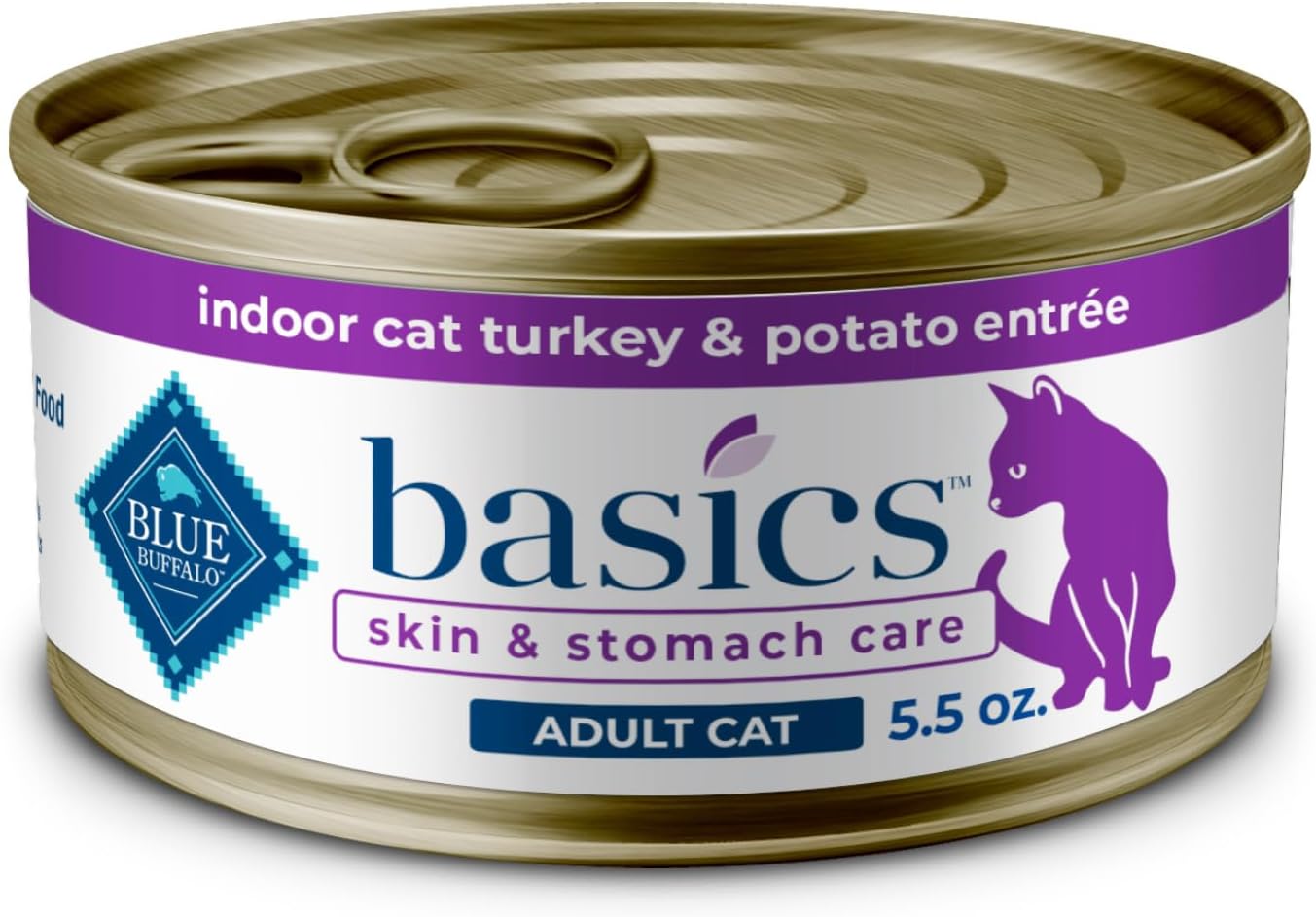 Blue Buffalo Basics Grain-Free Wet Cat Food for Skin Care