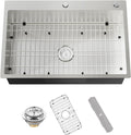 Stainless Steel Drop In 33x22 Inch Kitchen Sink for Modern Homes