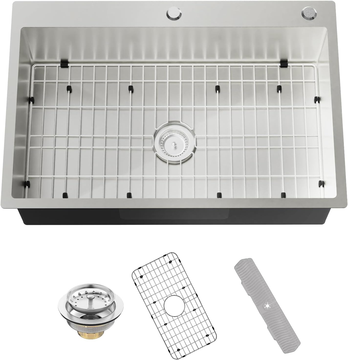 Stainless Steel Drop In 33x22 Inch Kitchen Sink for Modern Homes