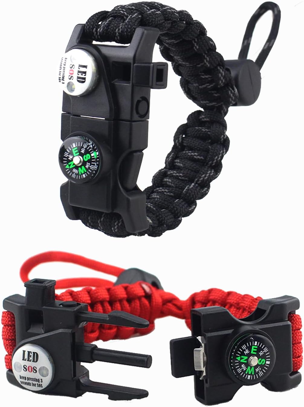 Ultimate Survival Bracelet + 20 Tools in 1! Ideal Gift 