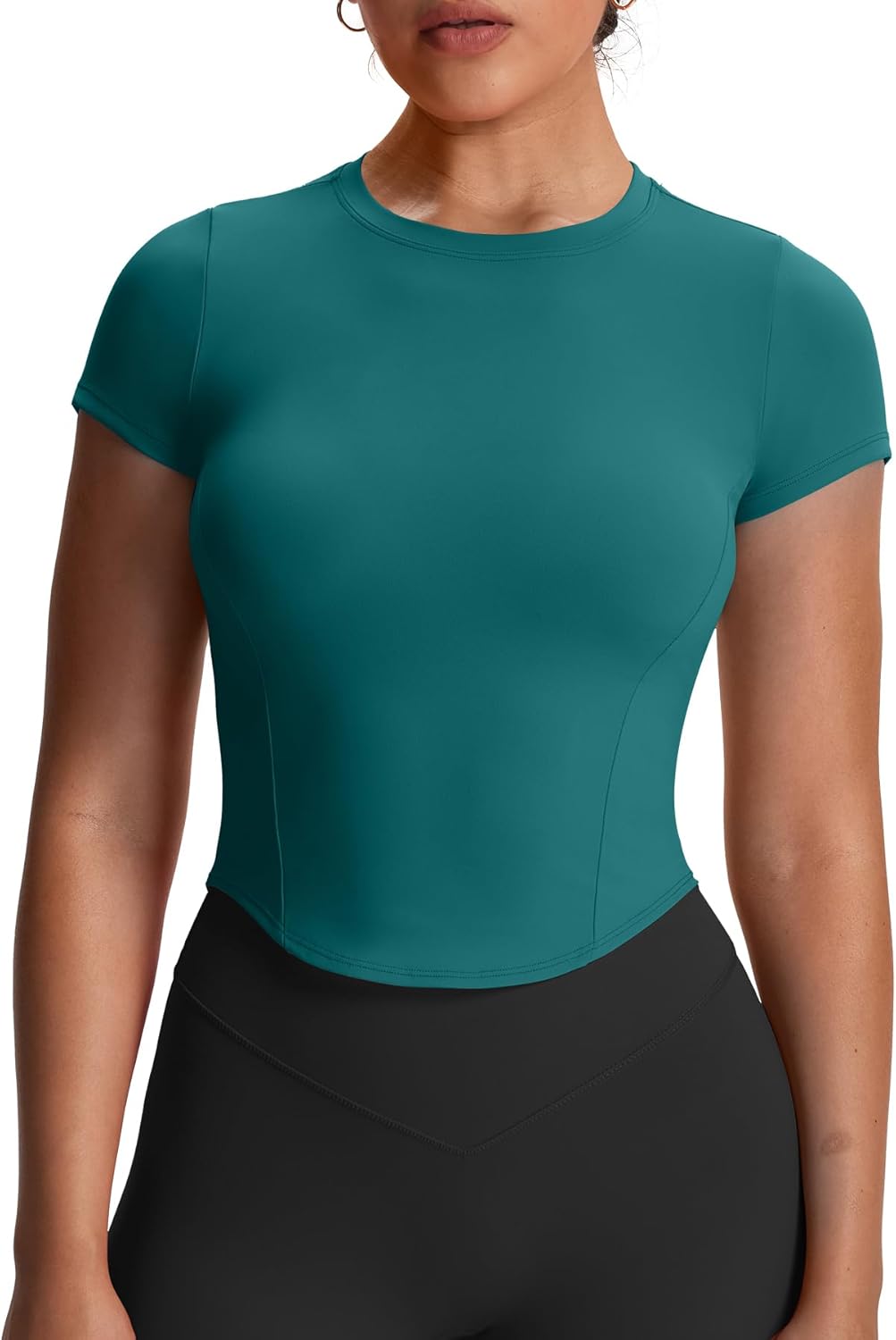 Aoxjox Women's Short Sleeve T-Shirts for Gym and Yoga