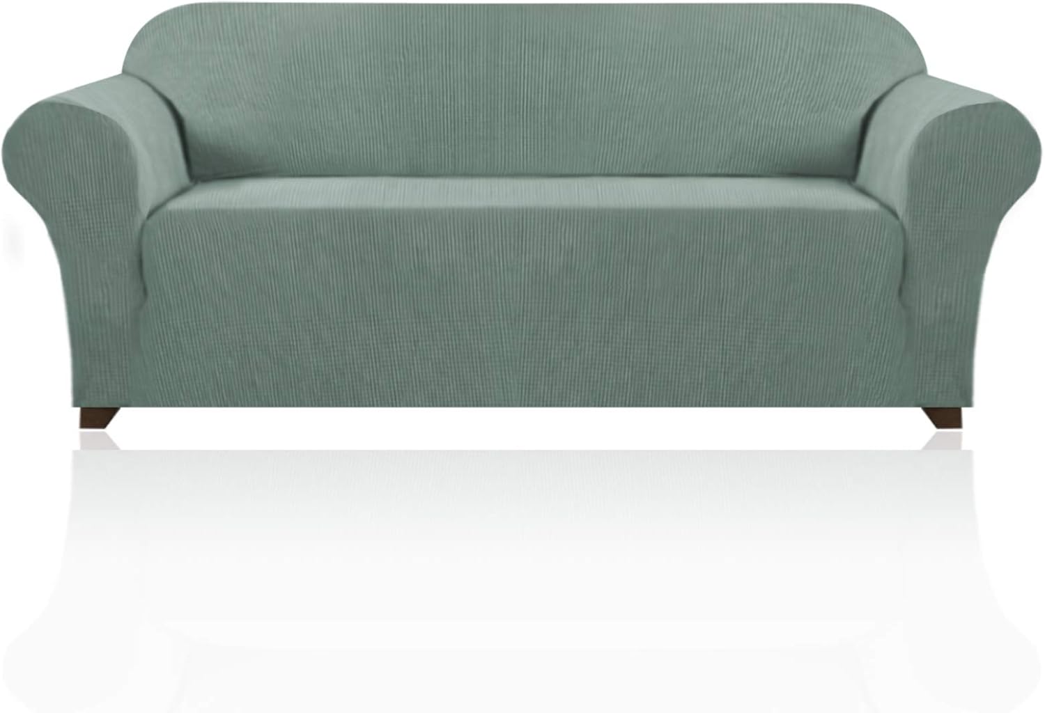 PrinceDeco Stretch Sofa Cover for 3 Cushion Couch in Sage