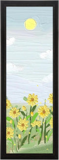 13x39 Wood Frame Black Rustic Natural Wooden Poster Frame - Versatile