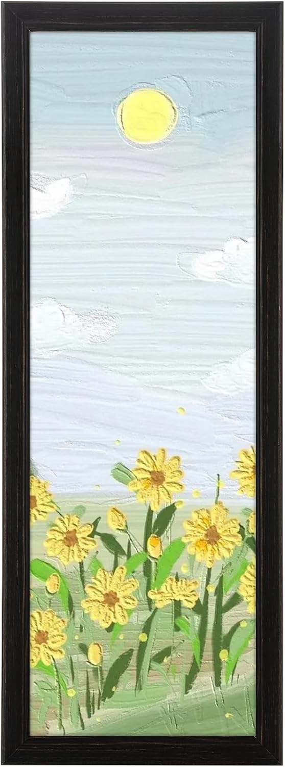 Rustic 13x39in Wood Frame for Pictures and Posters Display